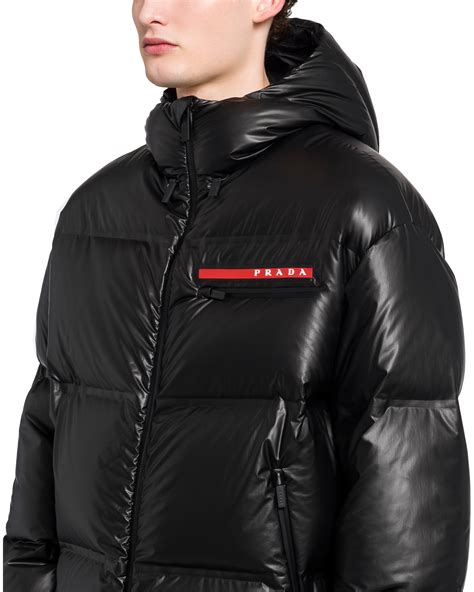 prada men printed coat|prada puffer jacket men's.